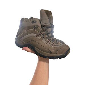 North Face Trekking Hiking Boots Womens 8 Suede Leather Lace Up Outdoor Gorpcore